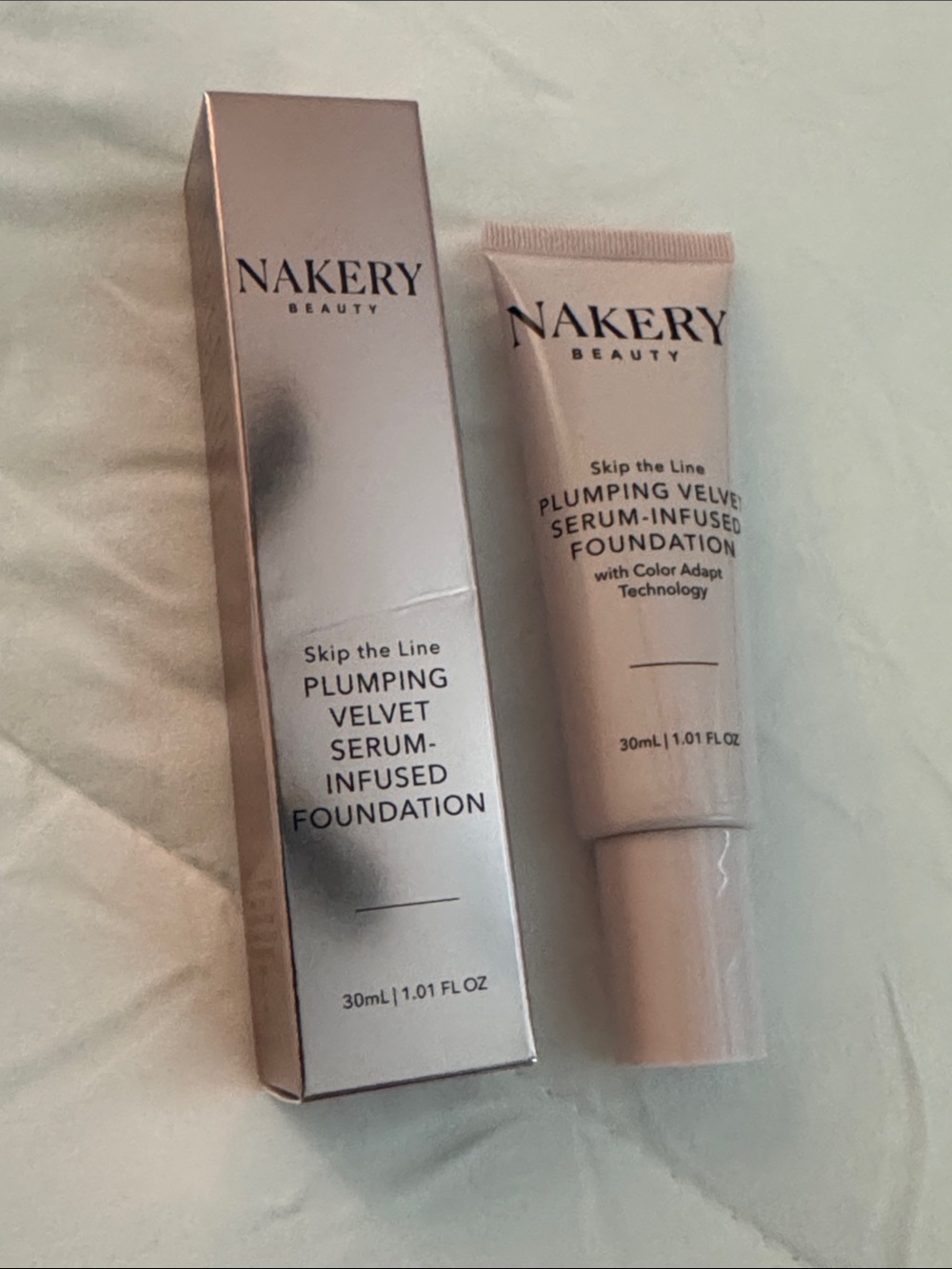 Nakery Beauty Plumping Velvet Serum-Infused Foundation - Light Beige